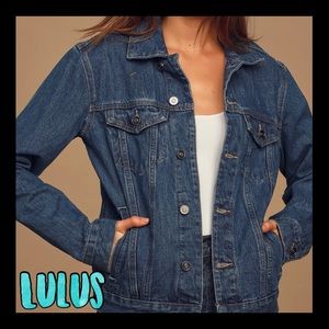 💙NWT💙LULUS DARK DENIM JEAN JACKET